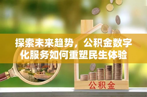 麻江探索未来趋势，公积金数字化服务如何重塑民生体验