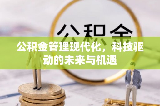 麻江公积金管理现代化，科技驱动的未来与机遇