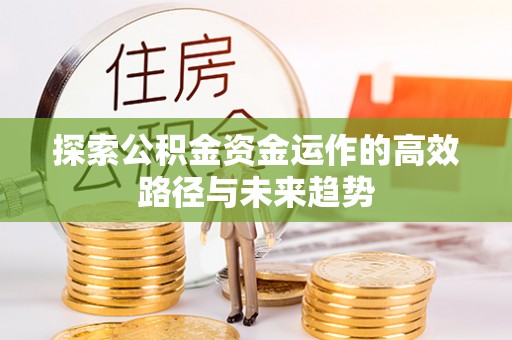 麻江探索公积金资金运作的高效路径与未来趋势