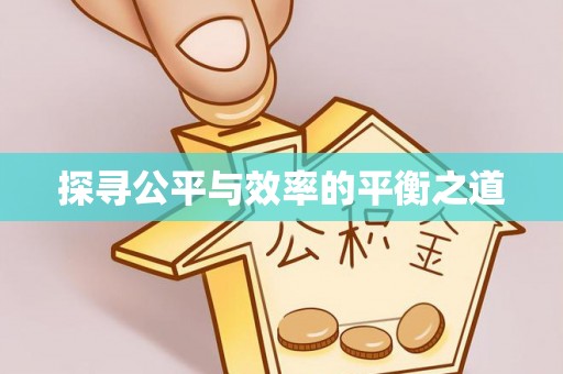 麻江探寻公平与效率的平衡之道