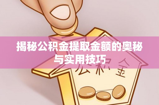 麻江揭秘公积金提取金额的奥秘与实用技巧