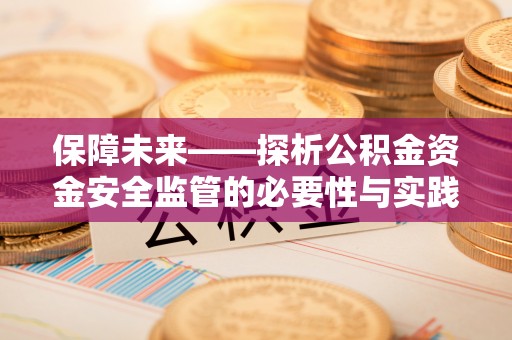 麻江保障未来——探析公积金资金安全监管的必要性与实践路径