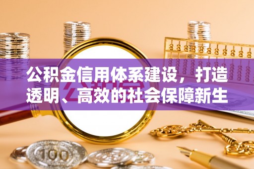麻江公积金信用体系建设，打造透明、高效的社会保障新生态