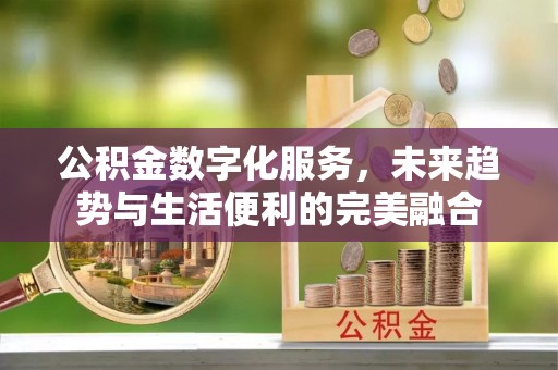 麻江公积金数字化服务，未来趋势与生活便利的完美融合