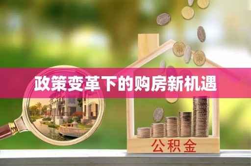 麻江政策变革下的购房新机遇