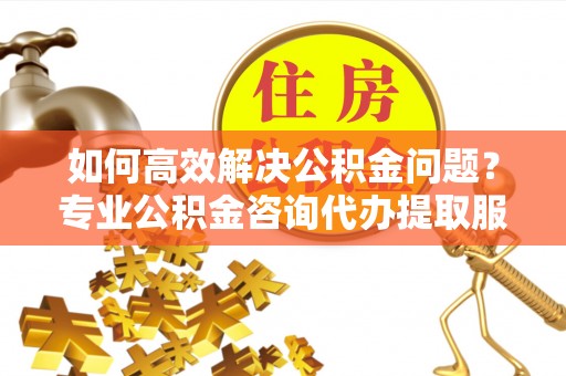麻江如何高效解决公积金问题？专业公积金咨询代办提取服务来帮你