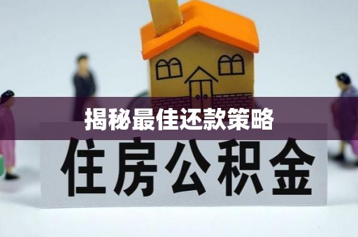 麻江揭秘最佳还款策略