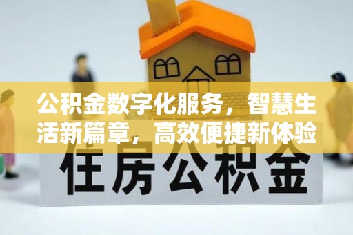 麻江公积金数字化服务，智慧生活新篇章，高效便捷新体验