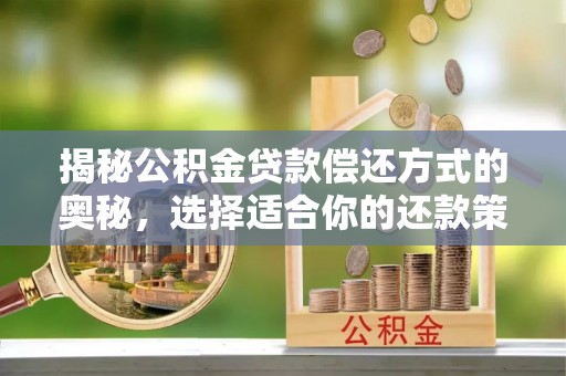 麻江揭秘公积金贷款偿还方式的奥秘，选择适合你的还款策略